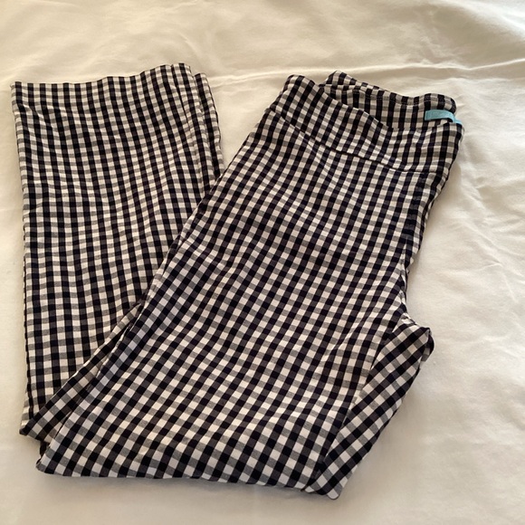 J McLaughlin gingham black, white pants. - Picture 2 of 11